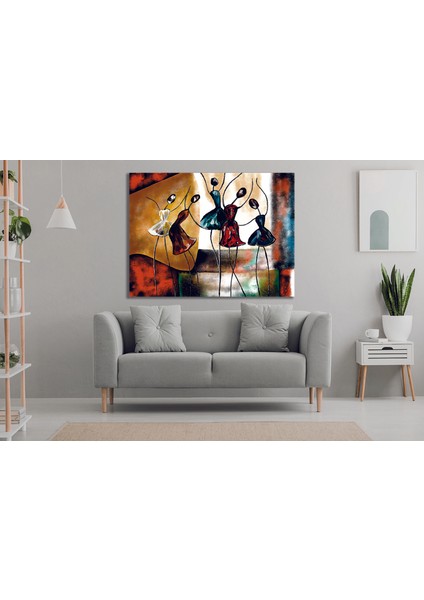 Renkli Soyut Kanvas Tablo