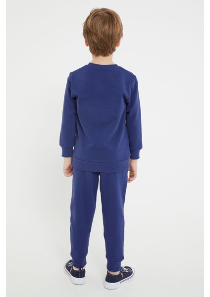 Lisanslı Lacivert Erkek Çocuk Bisiklet Yaka Eşofman Takım fırsatları