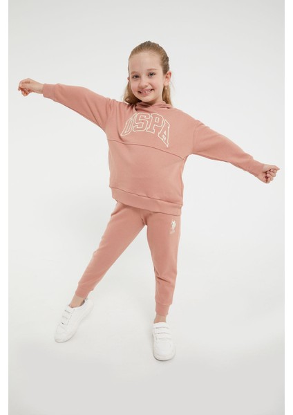 Lisanslı Klasik Kiremit Kız Çocuk Eşofman Takım modelleri