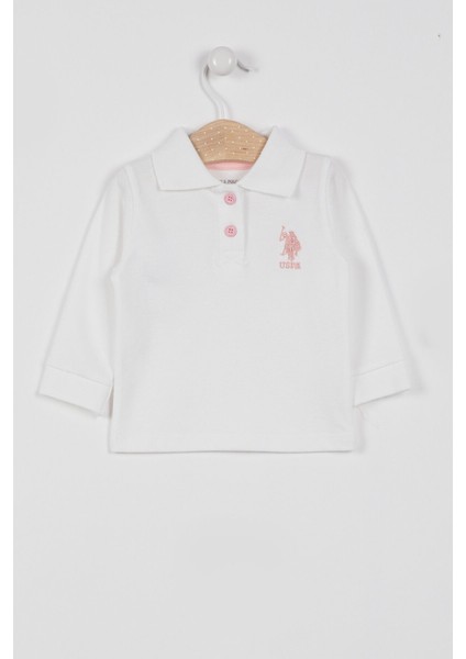 U.s. Polo Assn Lisanslı Classic Krem Bebek Uzun Kol Yakalı Sweatshirt