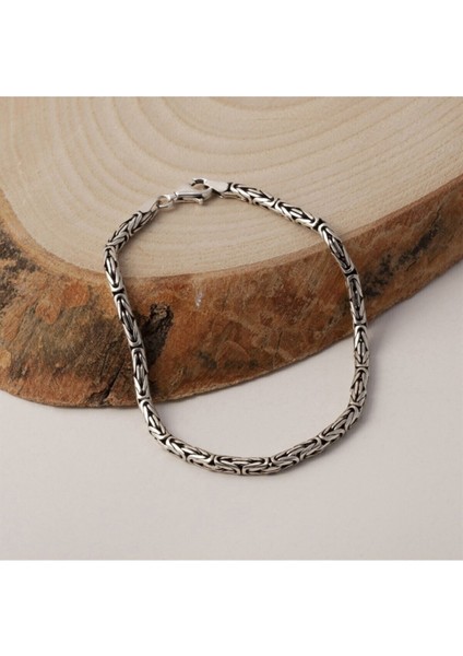 4 mm Yuvarlak Kral Zincir Gümüş Bileklik fiyatları
