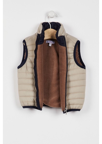 Lisanslı Fermuarlı Bej Bebek Yelek fiyatları