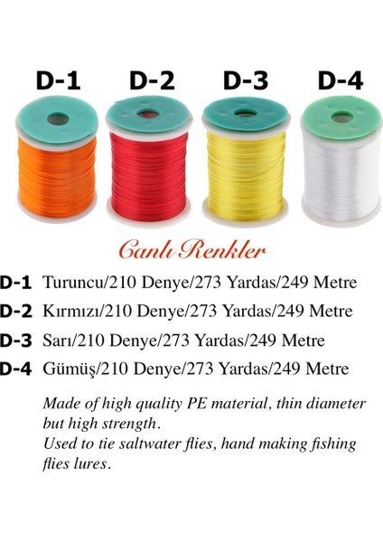 Tai Rubber Olta Balık Asist İğne Dıy Yapma Fly Bağlama İpliği