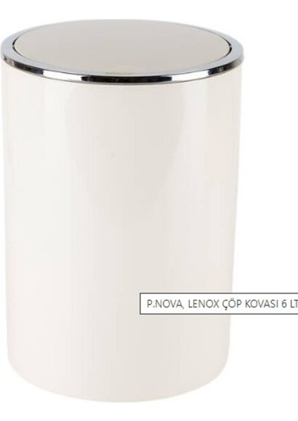 Lenox  Çöp Kovası Beyaz 6 LT