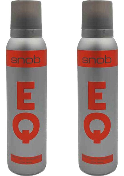 2 Adet Snob Eq Erkek Deodorant-150 Ml