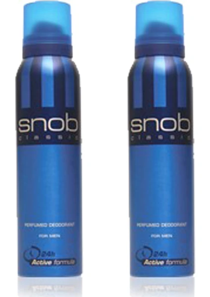 2 Adet Snob Classic Deodorant 150 Ml