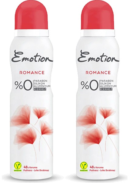 2 Adet Emotion Romance Kadın Deodorant 150 Ml