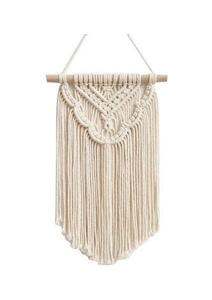 25 * 40 cm Nordic Makrome Dokuma Goblen Boho Chic Bohemian Duvar Asılı Ev Dekorasyon El Sanatları Pamuk Halat Dokuma Kapalı Sanat Odası Destek | Dekoratif Gobiyeller (Yurt Dışından)
