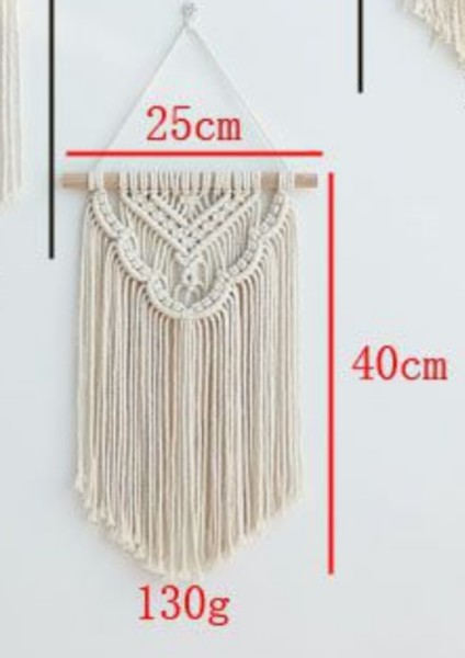 25 * 40 cm Nordic Makrome Dokuma Goblen Boho Chic Bohemian Duvar Asılı Ev Dekorasyon El Sanatları Pamuk Halat Dokuma Kapalı Sanat Odası Destek | Dekoratif Gobiyeller (Yurt Dışından) modelleri