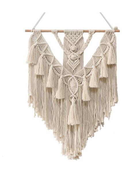 70X5 cm Makrome Dokuma Goblen Duvar Asılı Halı Bohemian Püsküller Chic Oturma Odası Başucu Porch Ev Noel Düğün Süs | Dekoratif Gobiyeller (Yurt Dışından)