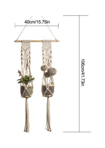 Bohemian Goblen Handwoven Asılı Ekici Sepet El Yapımı Bitki Askısı Pot Boho Duvar Asma Ev Balkon Dekorasyon Için | Dekoratif Gobiyeller (Yurt Dışından) fiyatları