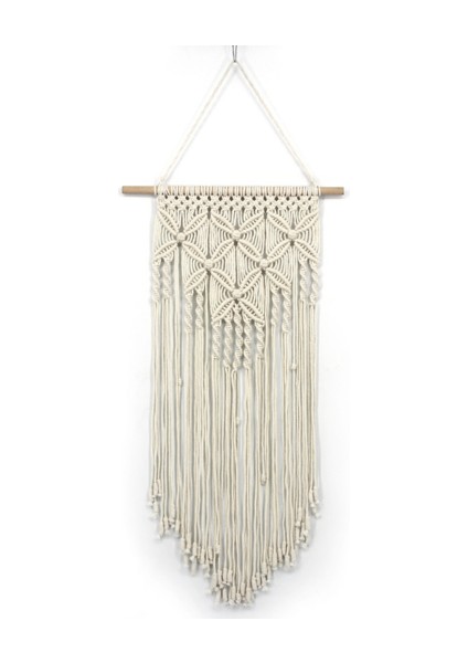 40 * 70 cm Dokuma Duvar Sanatı Boho Stil En Iyi Hediye Duvar Asılı Makrome Goblen Kelebekler Desen El Yapımı Ev Dekor | Dekoratif Gobiyeller (Bej) (Yurt Dışından)
