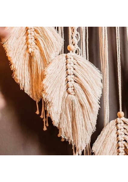 Bohemian Chic Makrome Duvar Asılı Goblen Mandala Ay Dreamcatcher Duvar Dekor Boho Dokuma Örme Goblenler Ev Dekorasyon | Dekoratif Gobiyeller (Yurt Dışından)