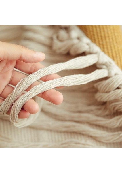 Boho Asılı Goblen Vintage Kumaş Makrome Dekorasyon Watt Saat Ölçer Kutusu Kapak Otel Asılı Battaniye Ev Ofis Duvar Dekor | Dekoratif Gobiyeller (Sarı) (Yurt Dışından)