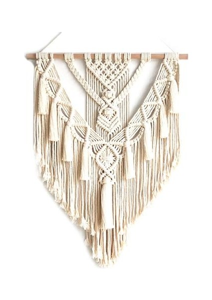55X70 cm Makrome Duvar Asılı Goblen Duvar Dekor Boho Stil Bohemian Dokuma Ev Dekorasyon | Dekoratif Gobiyeller (Yurt Dışından)