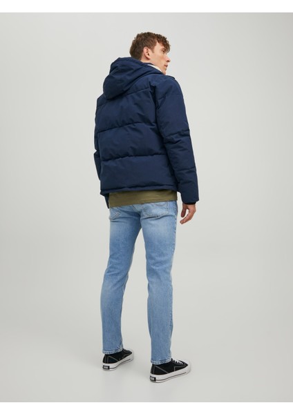 Jack & Jones Erkek Rüzgar Geçirmez Kapüşonlu Mont 12212392