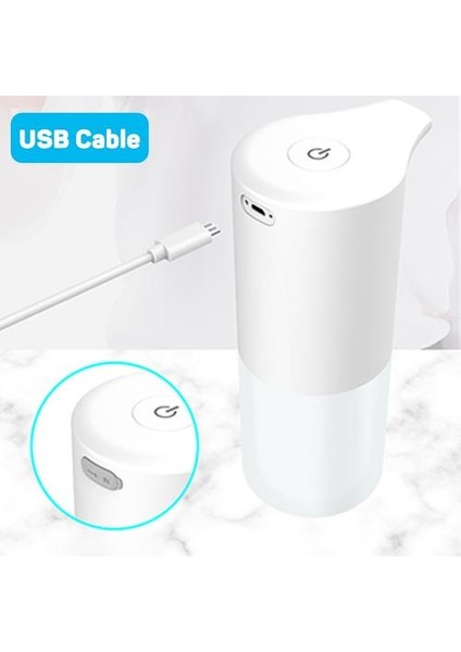 Dokunmatik Otomatik Sensör Sabunluk Köpüğü USB Şarj Akıllı Kızılötesi Sensör Sıvı Sabunluk El Dezenfektanı | Sıvı Sabunluk (Yurt Dışından)
