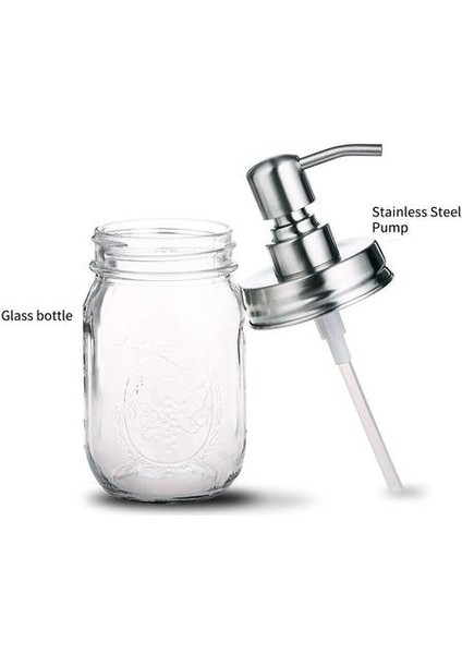 Sıvı Sabun Dağıtıcı Cam Kavanoz 480 ml Yüz Temizleyici Organize Şişe Şampuan Duş Jel ve Losyon Depolama Şişeleri | Sıvı Sabunluk (Yurt Dışından) modelleri