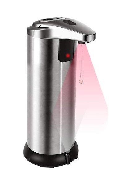 Paslanmaz Çelik Otomatik Sabunluk Kızılötesi Sensörü Dokunuşsuz Sanitizer Dispenser 250ML Banyo Mutfak Için 250ML | Sıvı Sabunluk (Yurt Dışından)