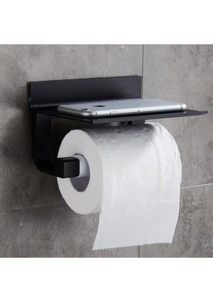 Paslanmaz Çelik Kağıt Havlu Tutucu Duvara Montaj Baharat Raf ve Telefon Raf Banyo Doku Rulo Standı Tuvalet Kağıdı Tutucu | Kağıt Tutucular (Yurt Dışından)