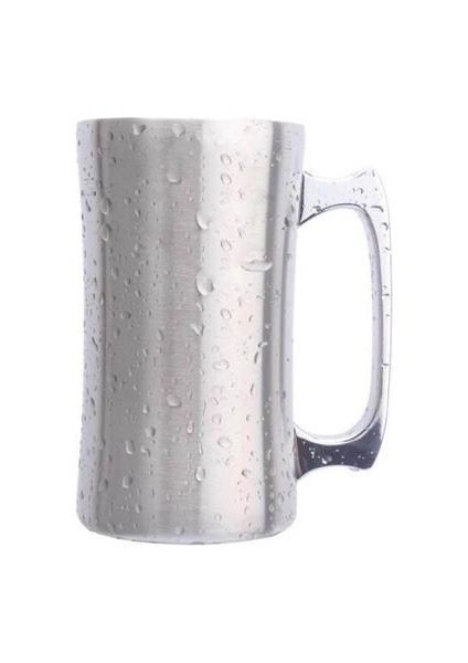 Yalıtımlı Kupası Paslanmaz Çelik Kupalar Kapaklı, 20 Oz Büyük Kupa, Çift Duvar Bira Stein, Saplı Tumbler, Yalıtımlı Bira Kupa | Kupalar (Yurt Dışından)