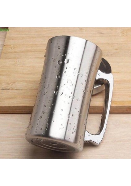 Yalıtımlı Kupası Paslanmaz Çelik Kupalar Kapaklı, 20 Oz Büyük Kupa, Çift Duvar Bira Stein, Saplı Tumbler, Yalıtımlı Bira Kupa | Kupalar (Yurt Dışından)