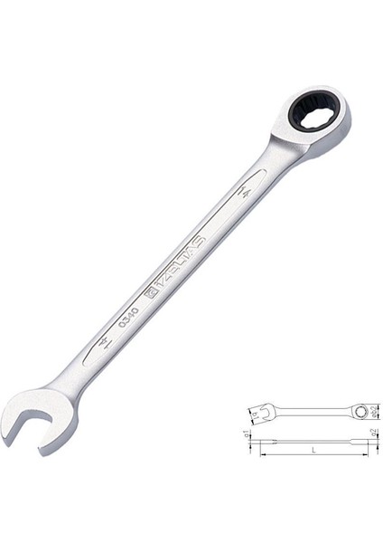 Izeltaş 0340 Cırcır Kombine Anahtar 22 mm