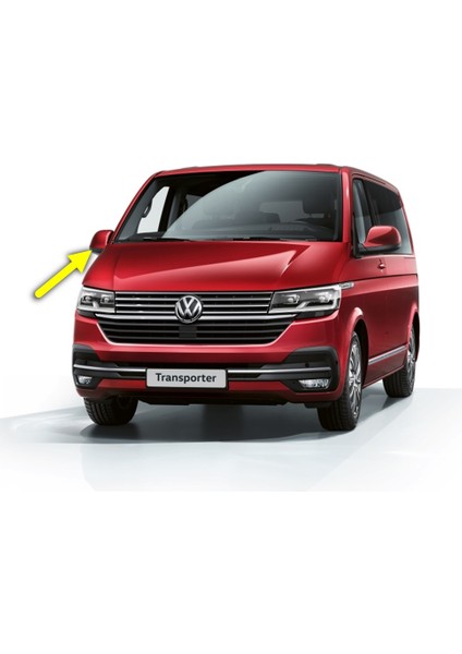 Vw Volkswagen Transporter T6.5 2020-2022 Sağ Yan Dış Dikiz Ayna Alt Plastik Kapağı Siyah 7E1857604B