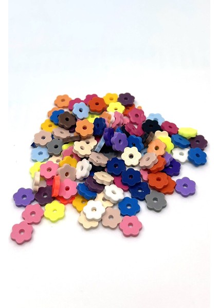 Fimo Boncuk 6 mm Papatya Model Mix 5 gr (120-130 Adet)