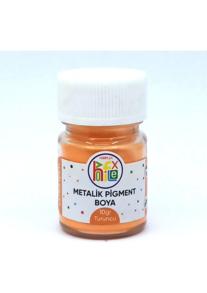 Epoksi Reçine Metalik Sedefli Pigment Toz Boya 10 gr Turuncu