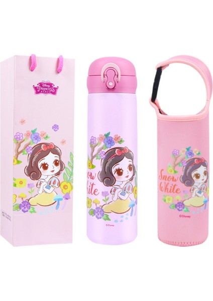 Termos 316 Paslanmaz Çelik Prenses Fincan Hediye Paketi Öğrenci Sıcak Fincan 500 ml Fincan Set Kızlar Su Bardağı ile | Bardak (Pembe) (Yurt Dışından)