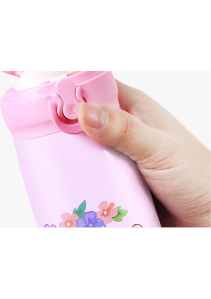 Termos 316 Paslanmaz Çelik Prenses Fincan Hediye Paketi Öğrenci Sıcak Fincan 500 ml Fincan Set Kızlar Su Bardağı ile | Bardak (Pembe) (Yurt Dışından)