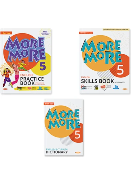 Kurmay Yayınları 5.Sınıf Practıce Book & Dıctıonary & Skills Book (3’ Lü Set)