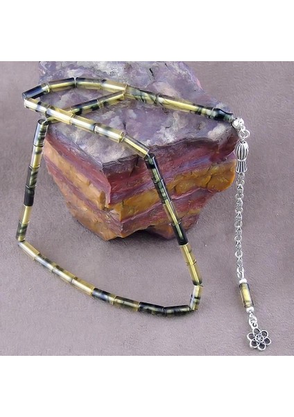 İnce ve Nazik Kesme Model Kehribar Tesbih