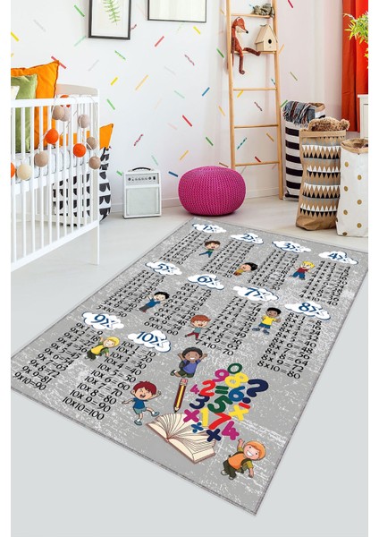 Yıkanabilir Kaymaz Taban Eğitici Çarpım Tablolu Çocuk Halısı Oyun Halısı modelleri