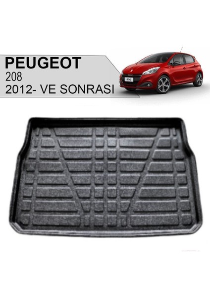 2017 Peugeot 208 Bagaj Havuzu Uyumlu 3D Model Kokusuz Kauçuk