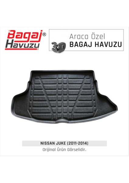 2011 Nissan Juke 3D Bagaj Havuzu Kokusuz Kauçuk