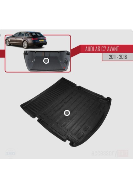 2012 Audi A6 Avant Uyumlu Bagaj Havuzu Tam Uyumlu 3D Kauçuktur modelleri