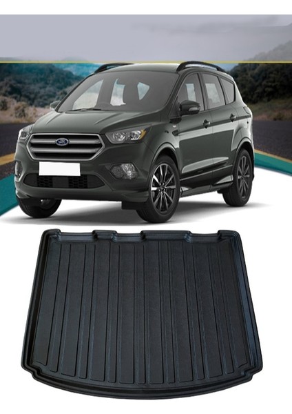 2016 Ford Kuga Koltuk 3D Bagaj Havuzu Kauçuk Siyah