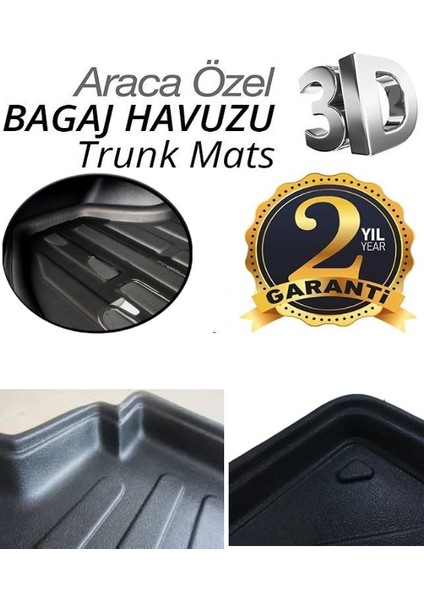 Born Garage 2013 Fiat Linea 3D Bagaj Havuzu Kauçuk Kokusuz