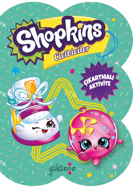 Yakamoz Yayınları Shopkins Cicibebeler Çıkartmalı Aktivite Kitabı - Yeşil