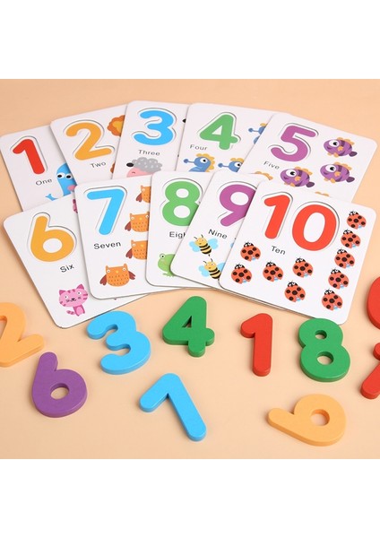 Matematiksel Aritmetik Öğretim Erken Eğitim Ahşap Çocuk Oyuncakları(Yurt Dışından)