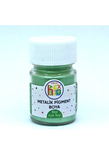 Epoksi Reçine Metalik Sedefli Pigment Toz Boya Açık Yeşil 10 gr