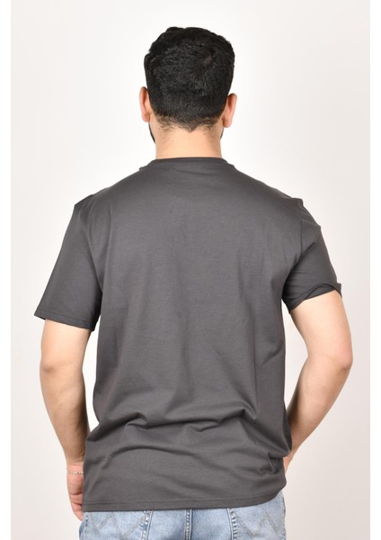 L68TYSON Erkek Füme Bisiklet Yaka T-Shirt modelleri