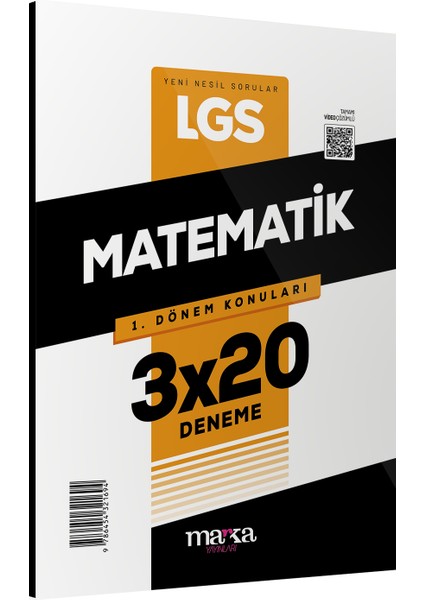 Marka Yayınları 2025 LGS 1. Dönem Konuları Matematik 3 Deneme