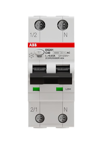 DS201-C40 AC30 2 x 40A 6ka C 30MA Kaçak Akım Koruma