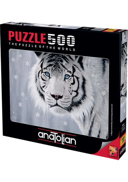 3613 Anatolian Beyaz Kaplan / 500 Parça Puzzle