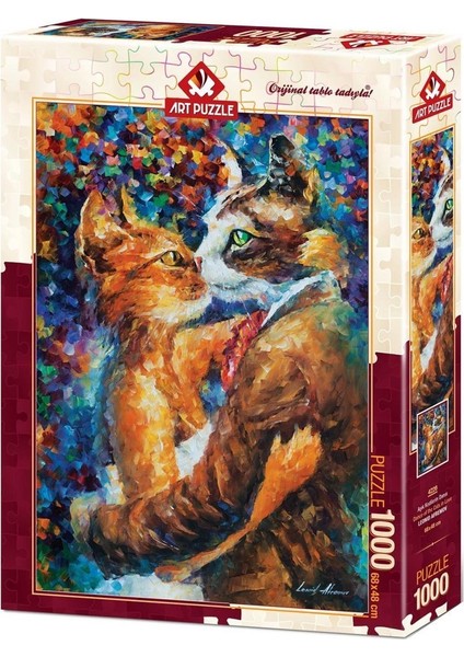 4226 Art Puzzle Aşık Kedilerin Dansı 1000 Parça Puzzle