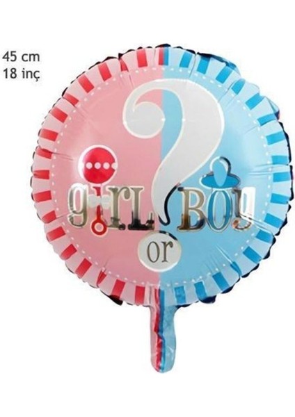 Girl Or Boy Folyo Balon 45 cm Cinsiyet Partisi