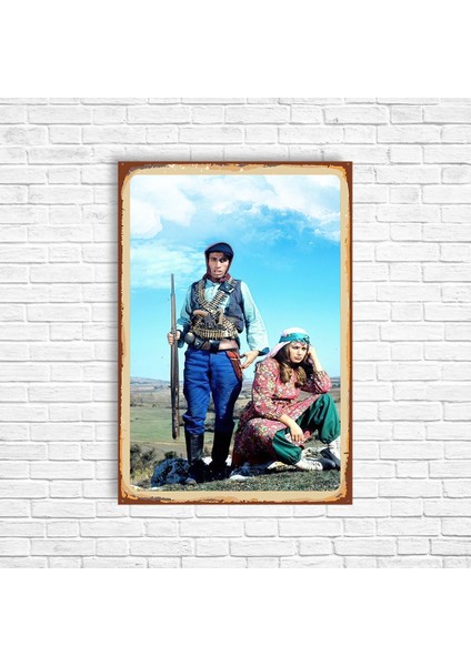 Kemal Sunal Yeşilçam Retro Ahşap Poster